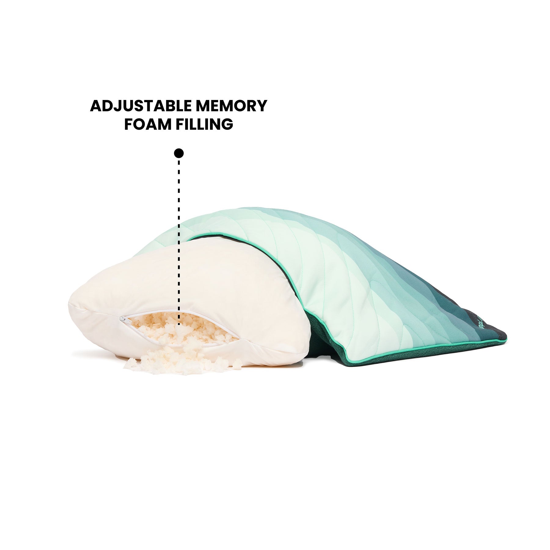 The Camp Pillow - Midnight Retro Stripes - Image 3