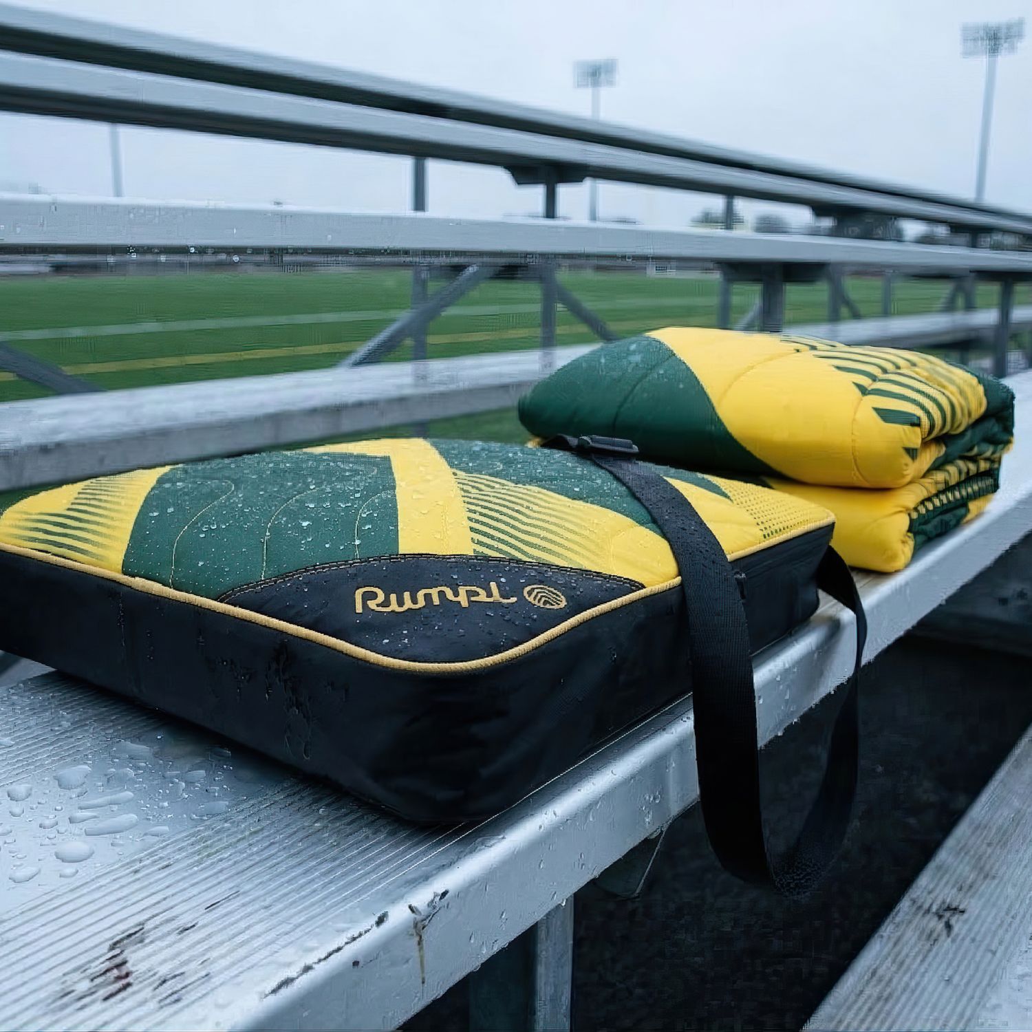 Gametime Puffy Blanket - Green / Yellow - Image 7