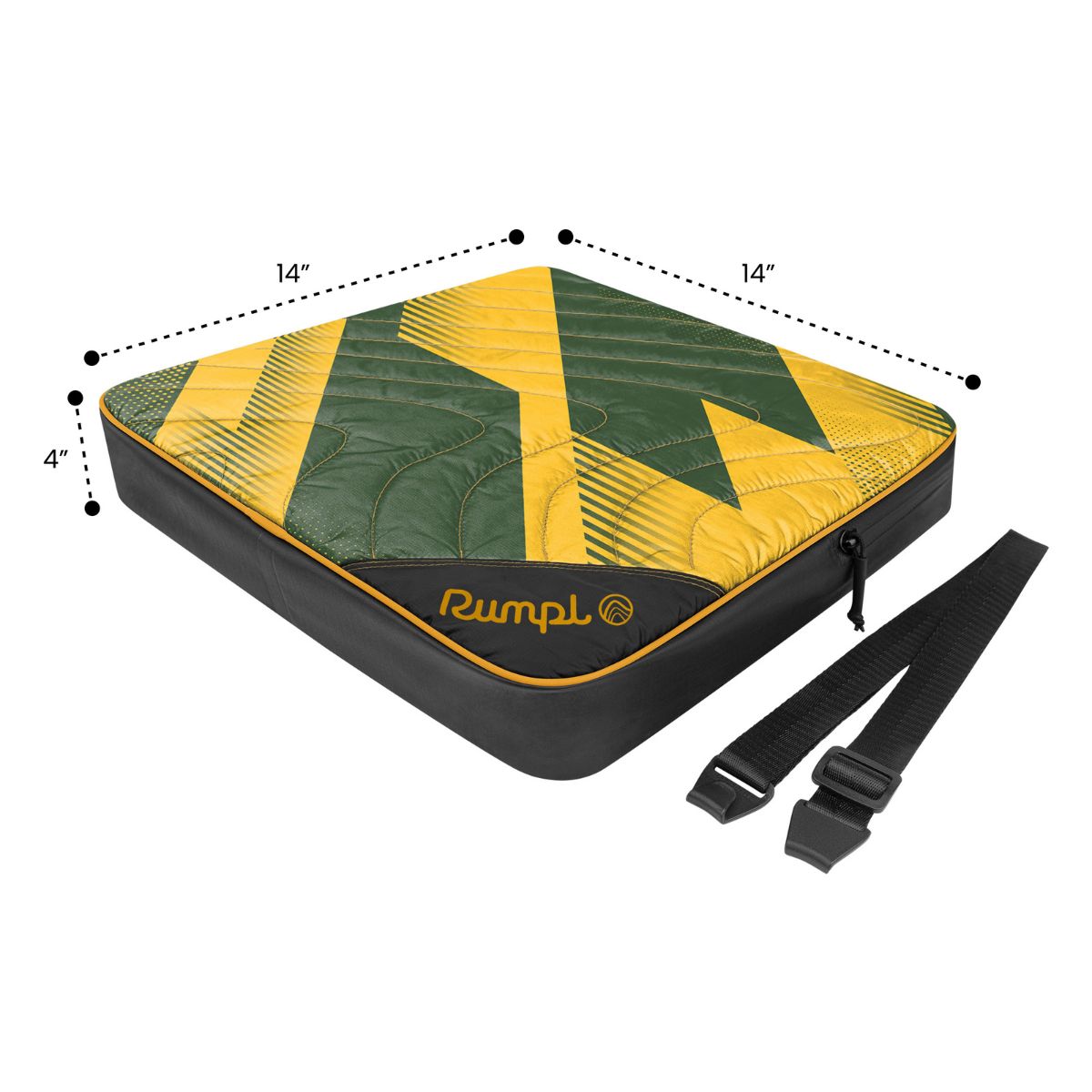Gametime Puffy Blanket - Green / Yellow - Image 4