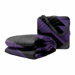 Gametime Puffy Blanket - Purple / Black