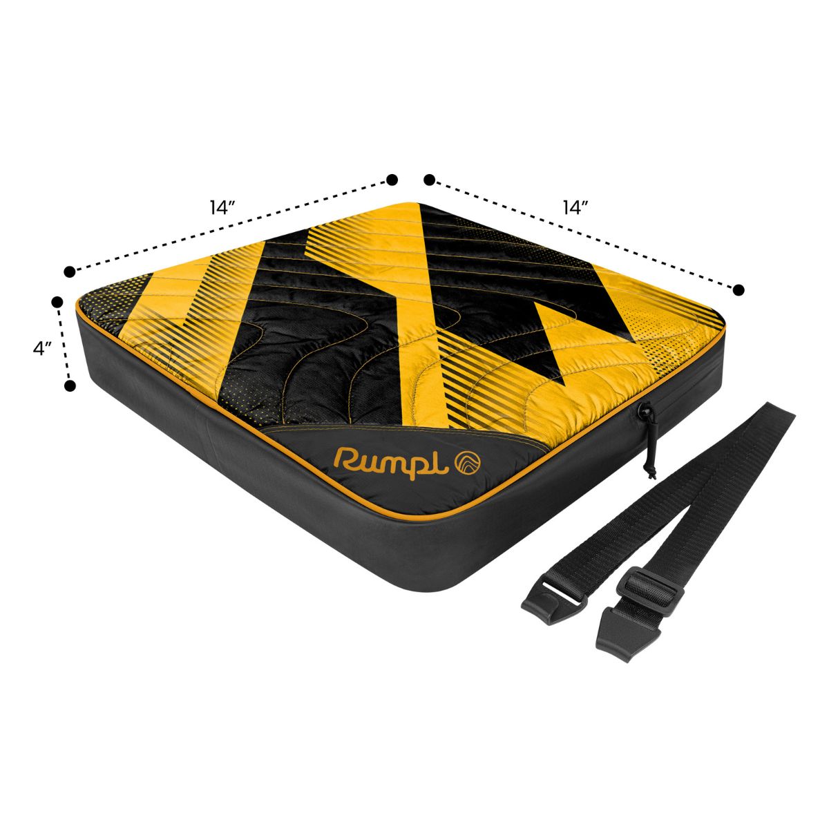 Gametime Puffy Blanket - Yellow / Black - Image 5