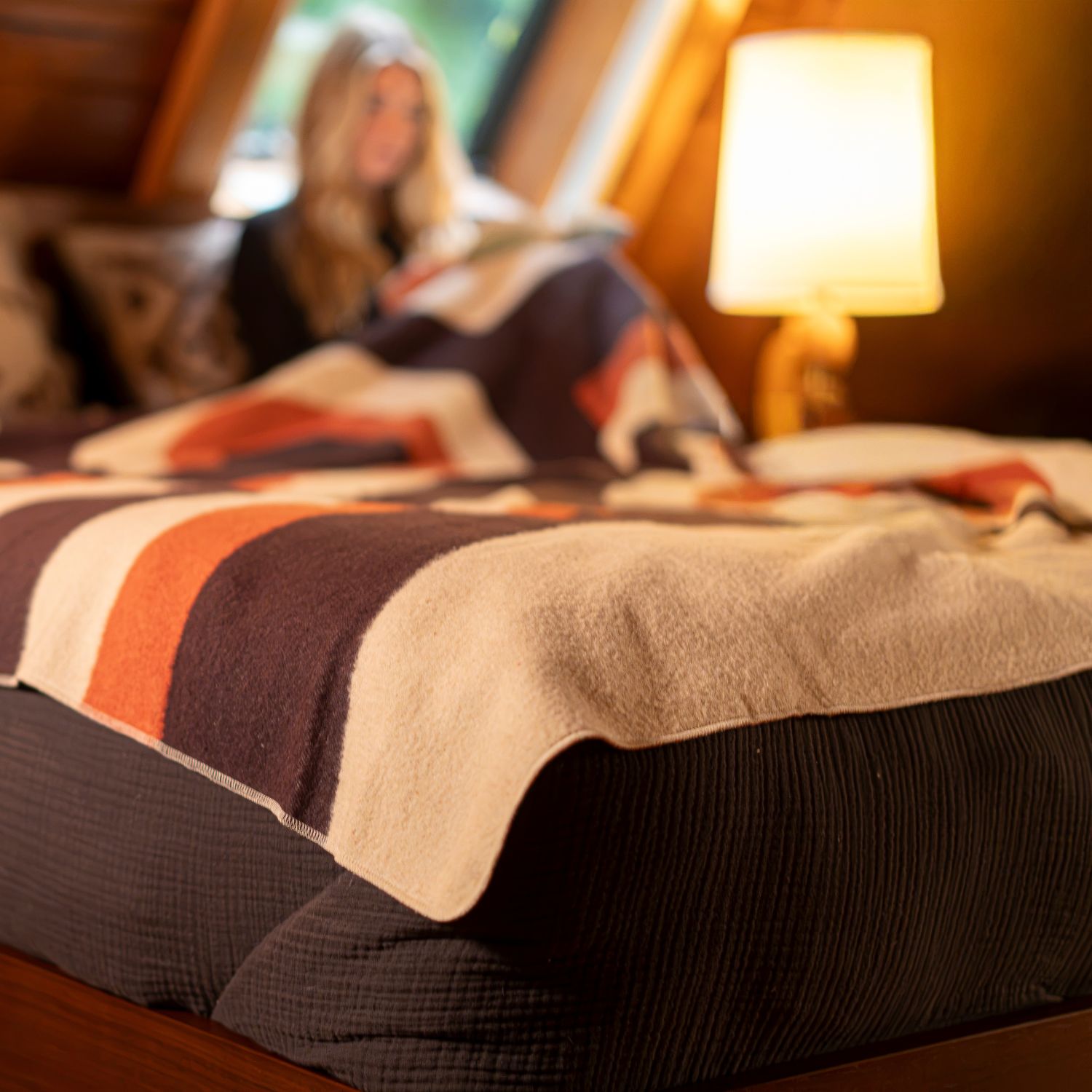 Merino Softwool Blanket - Quilted Amber - Image 17