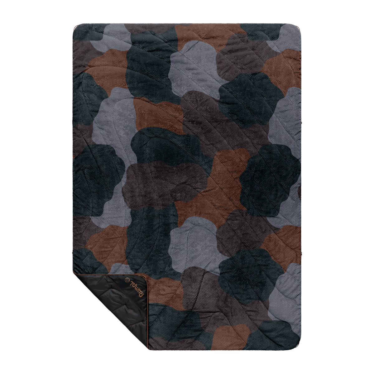Fleece Puffy Blanket - Puzzled Black - Image 2