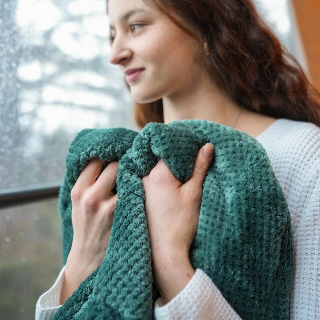 Fleece Puffy Blanket - Jade Fade - Image 14