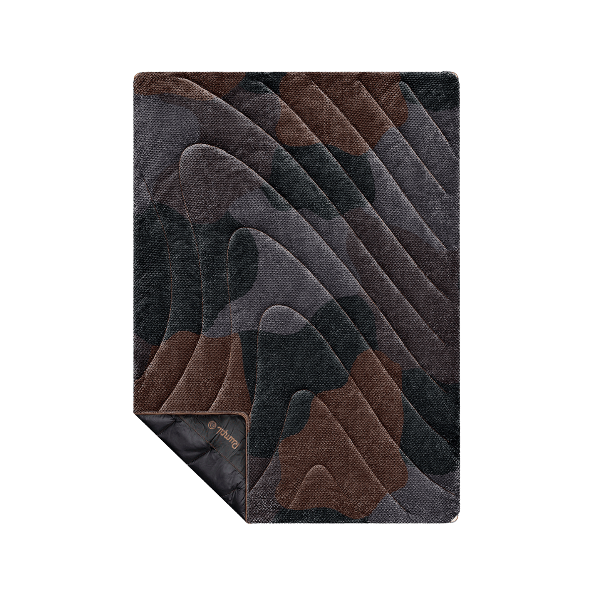 Fleece Puffy Blanket - Puzzled Black - Image 12