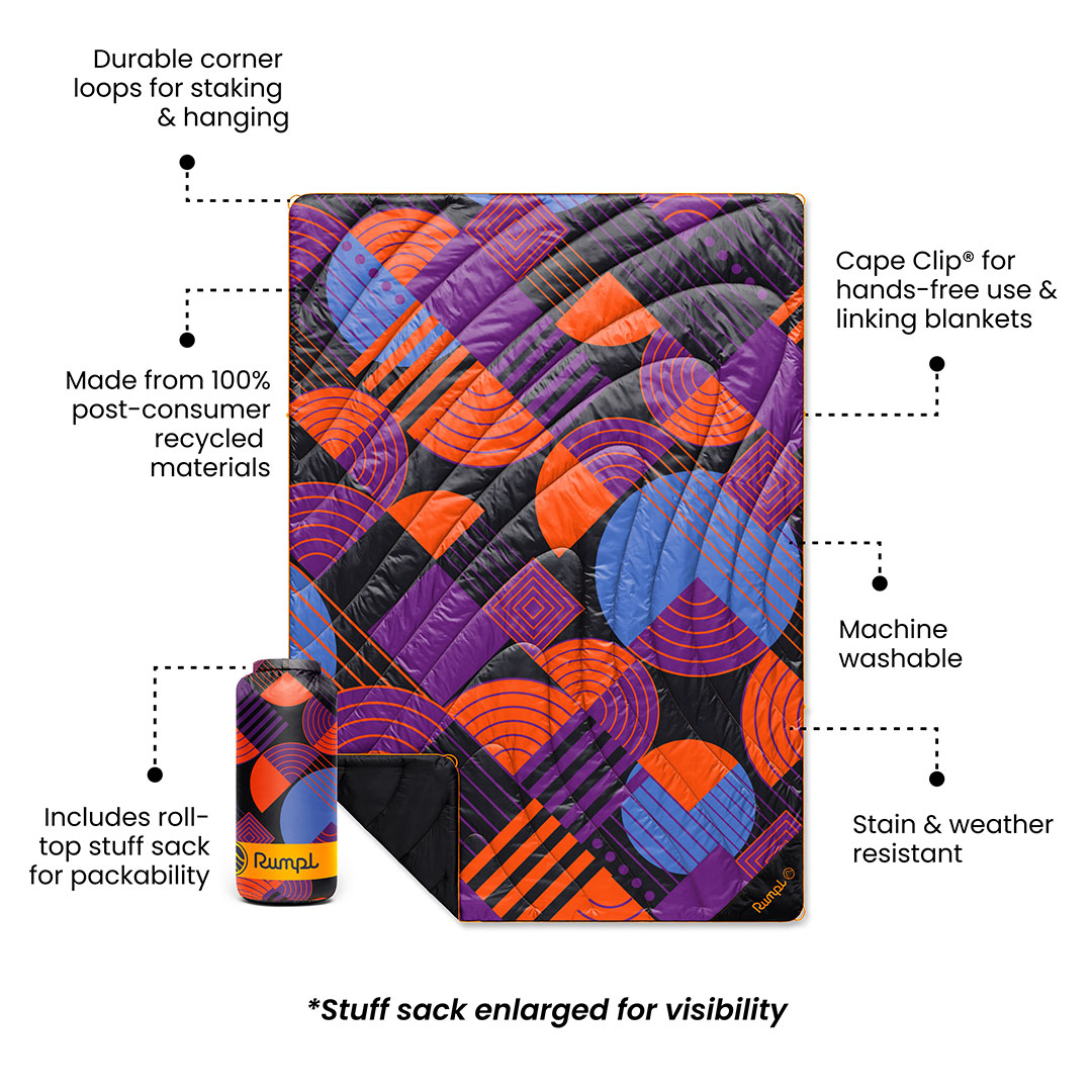 Original Puffy Blanket - Deep Violet Discoid - Image 3