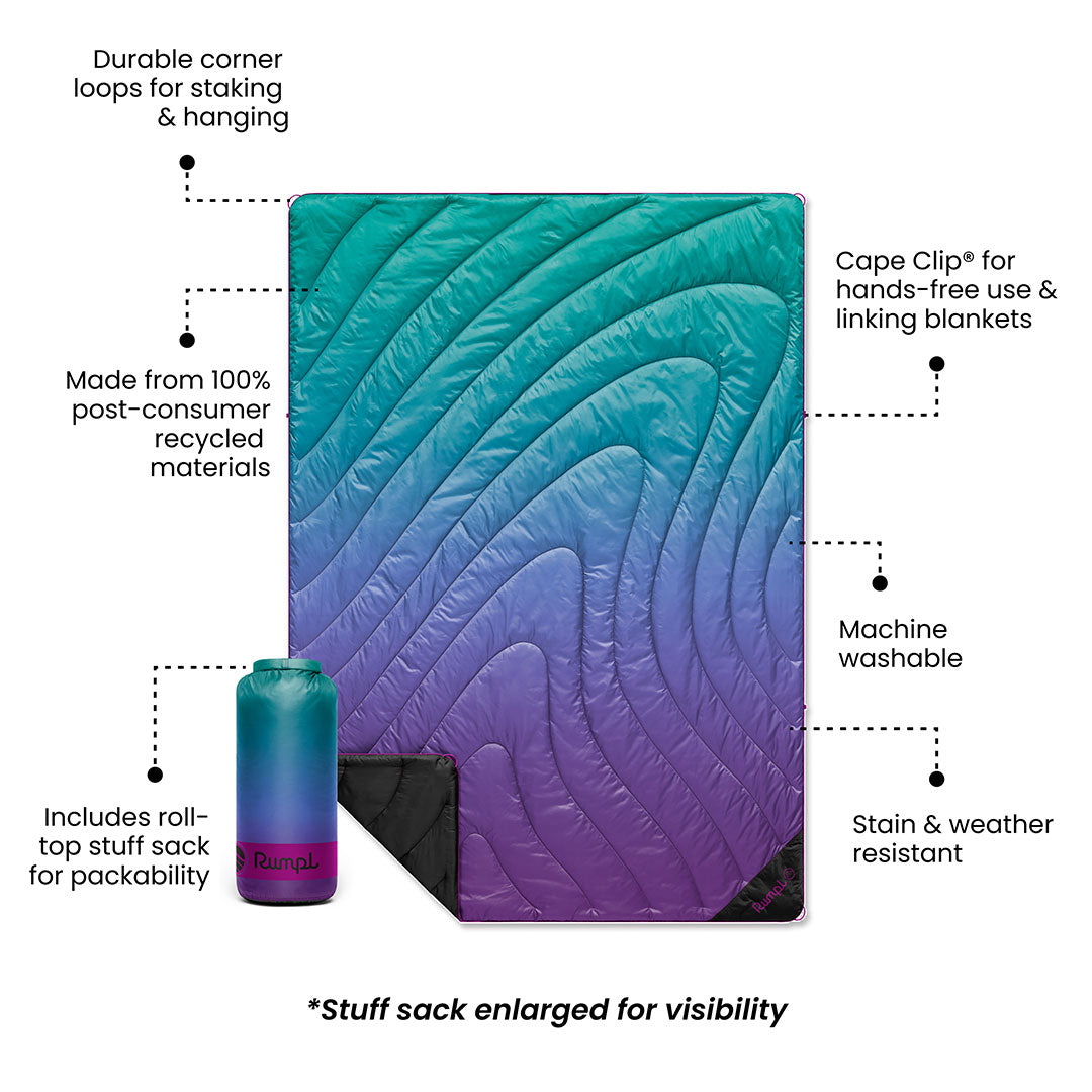 Original Puffy Blanket - Deep Violet Fade - Image 3