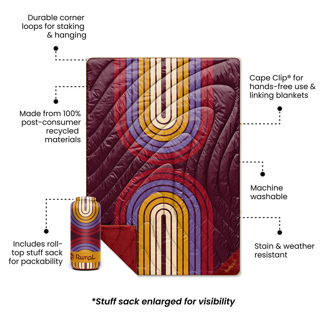 Original Puffy Blanket - Fig Retro Reflection - Image 3