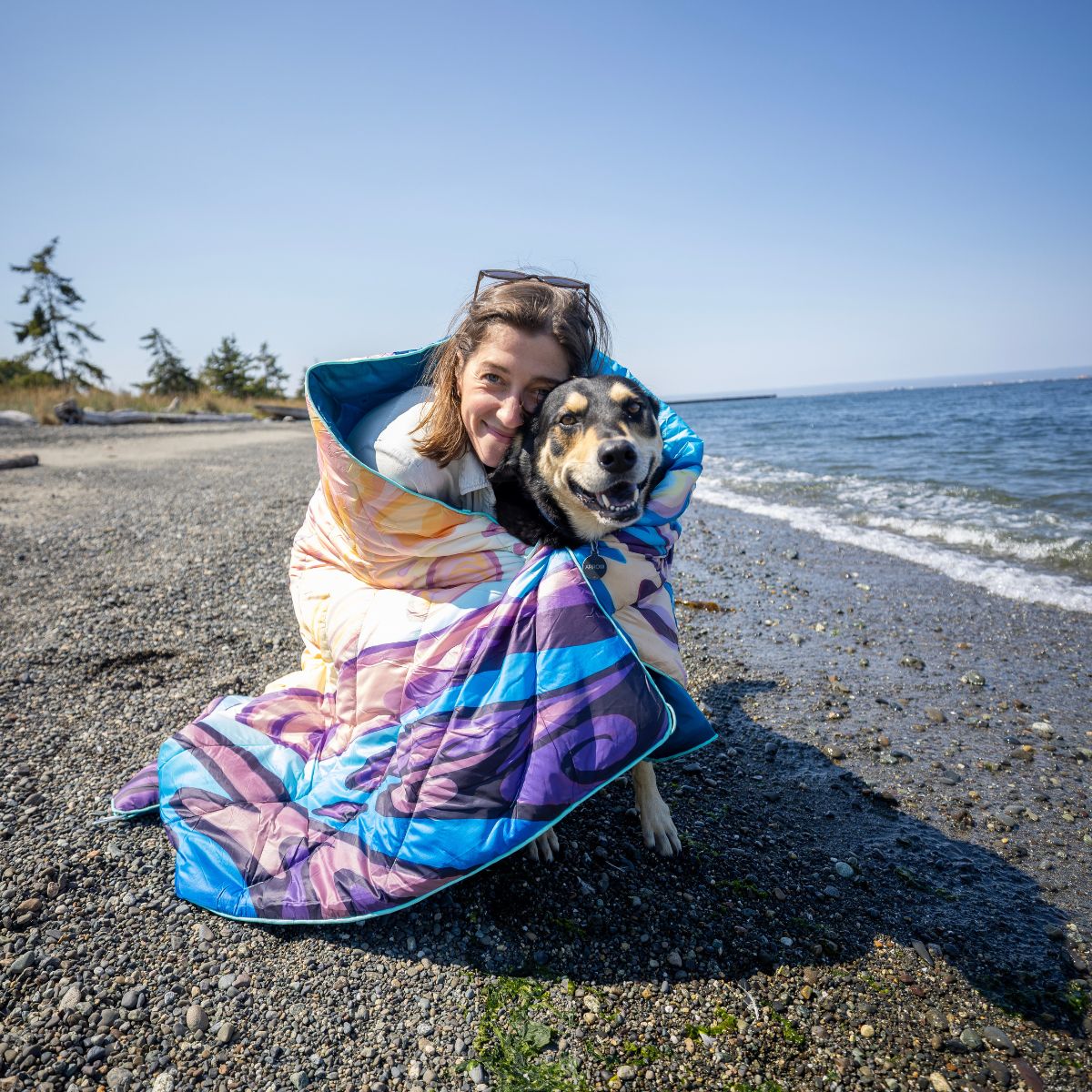 Original Puffy Blanket - Gianna Andrews - Tidal Reflections - Image 10