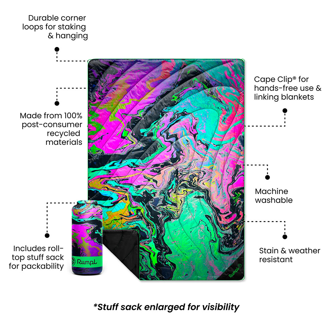 Original Puffy Blanket - Liquid Neon - Image 3