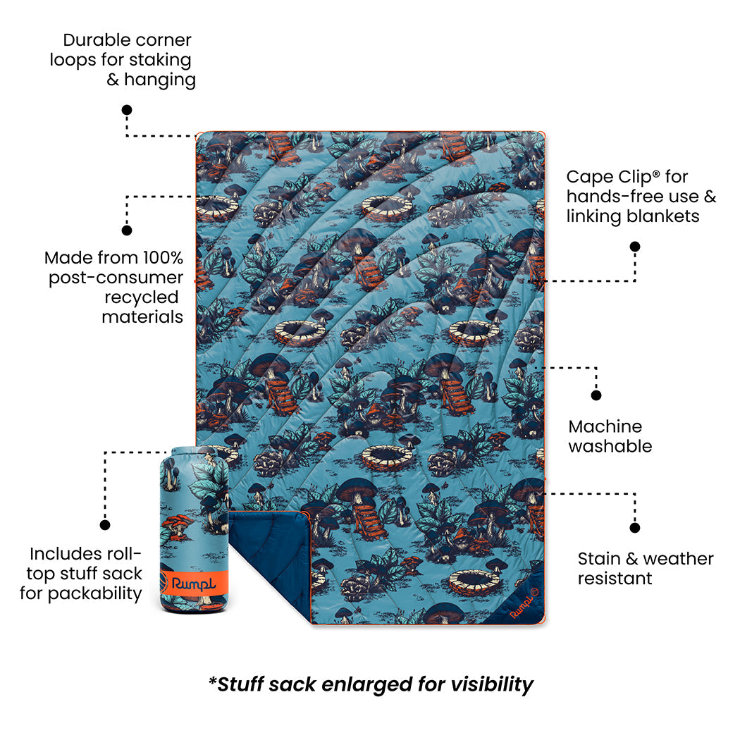 Original Puffy Blanket - Magic Mushrooms - Image 3