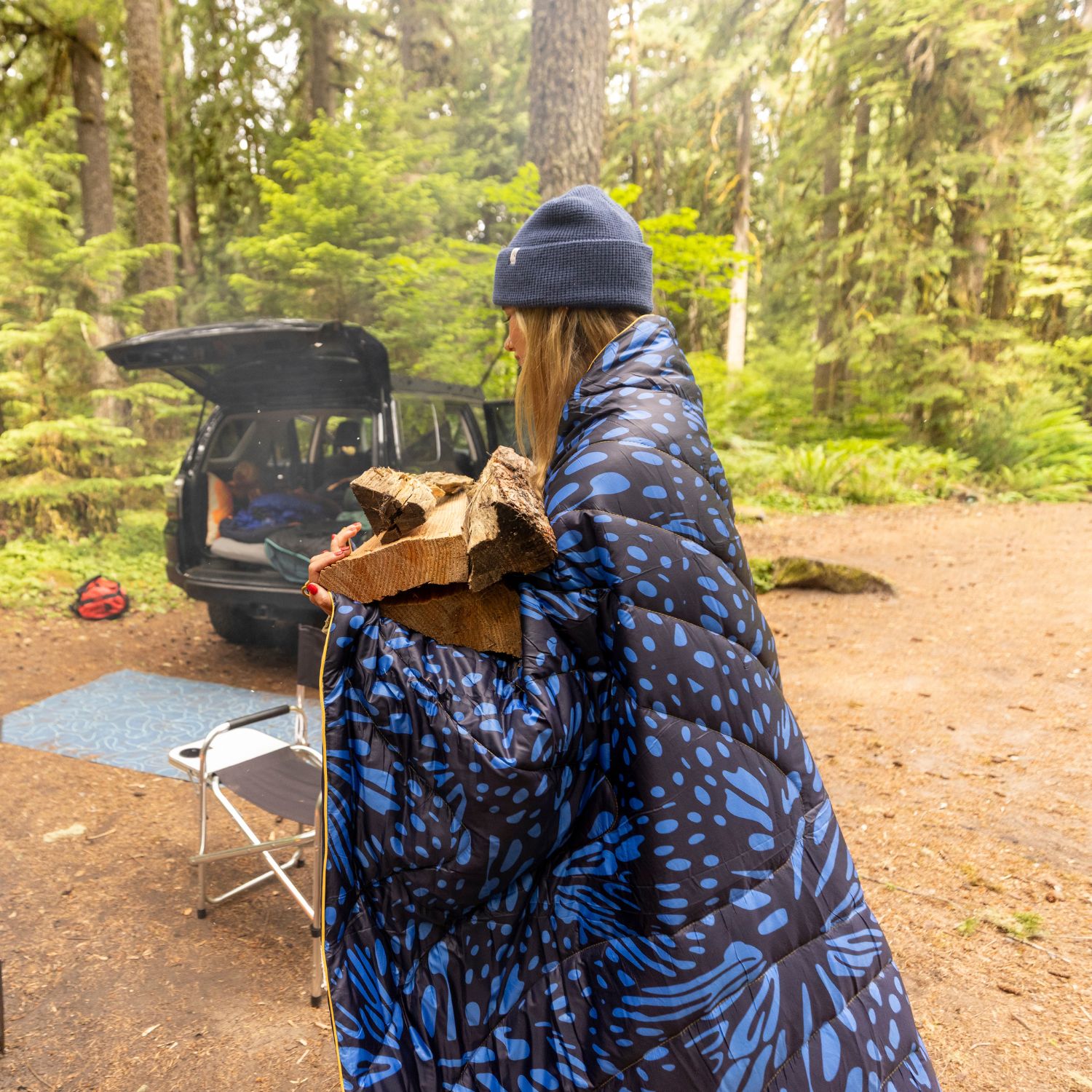 Original Puffy Blanket - Midnight Flare - Image 9