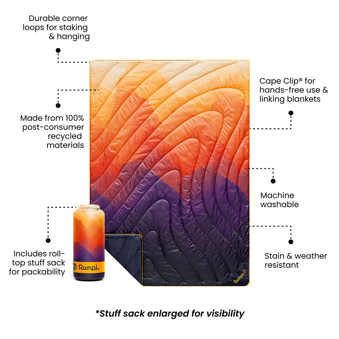 Original Puffy Blanket - Watercolor Glow - Image 6