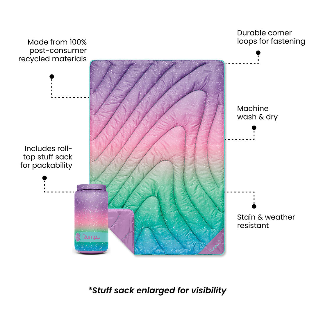 Original Puffy Throw Blanket - Unicorn Fade - Image 3