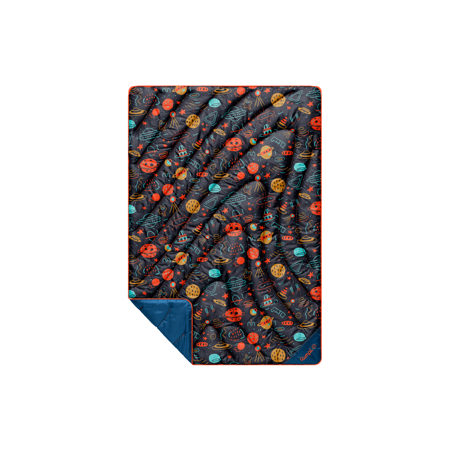 Original Puffy Throw Blanket - Bedtime Space Doodles - Image 10
