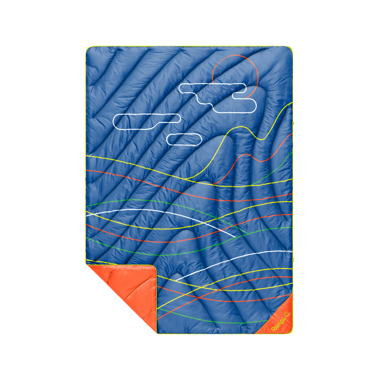 Original Puffy Throw Blanket - New Wave Blue