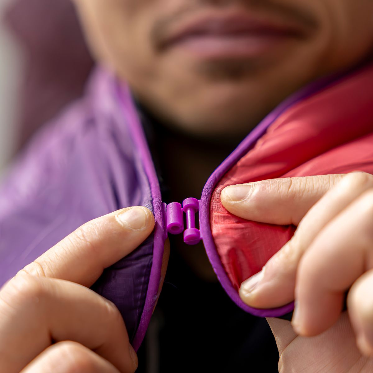 Travel Puffy Blanket - Berry Fade - Image 8