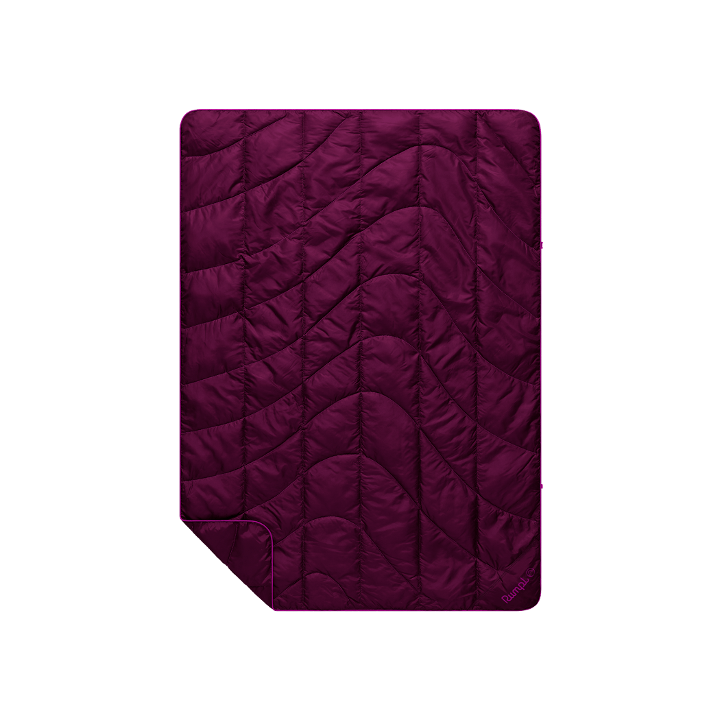 Travel Puffy Blanket - Plum