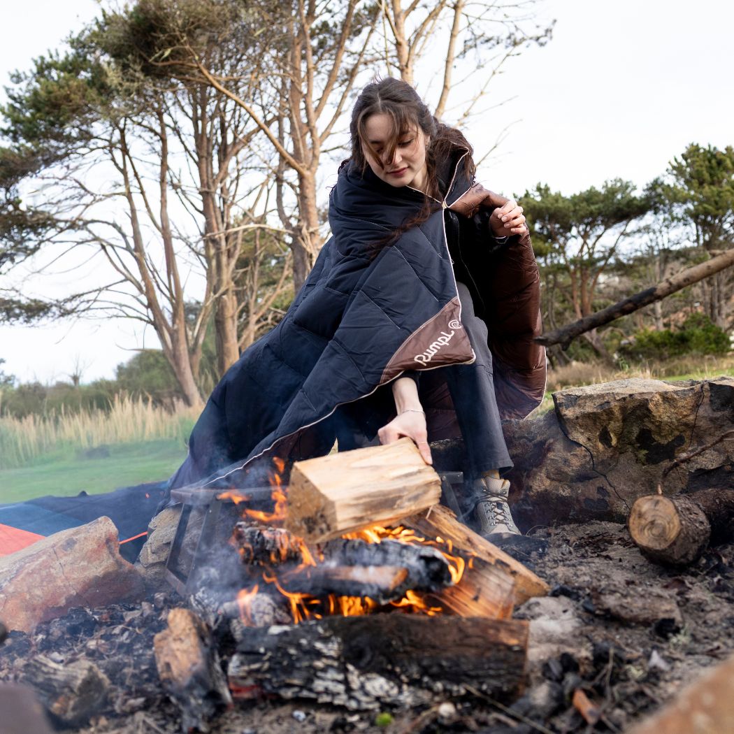 Campfire Puffy Blanket - Black Mocha - Image 7