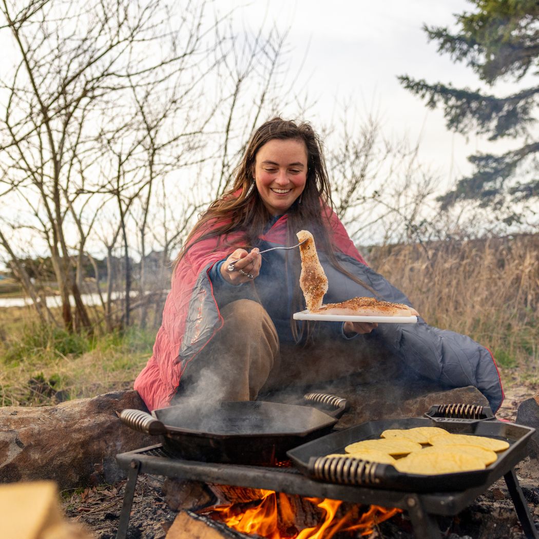 Campfire Puffy Blanket - Cherry Charcoal - Image 7