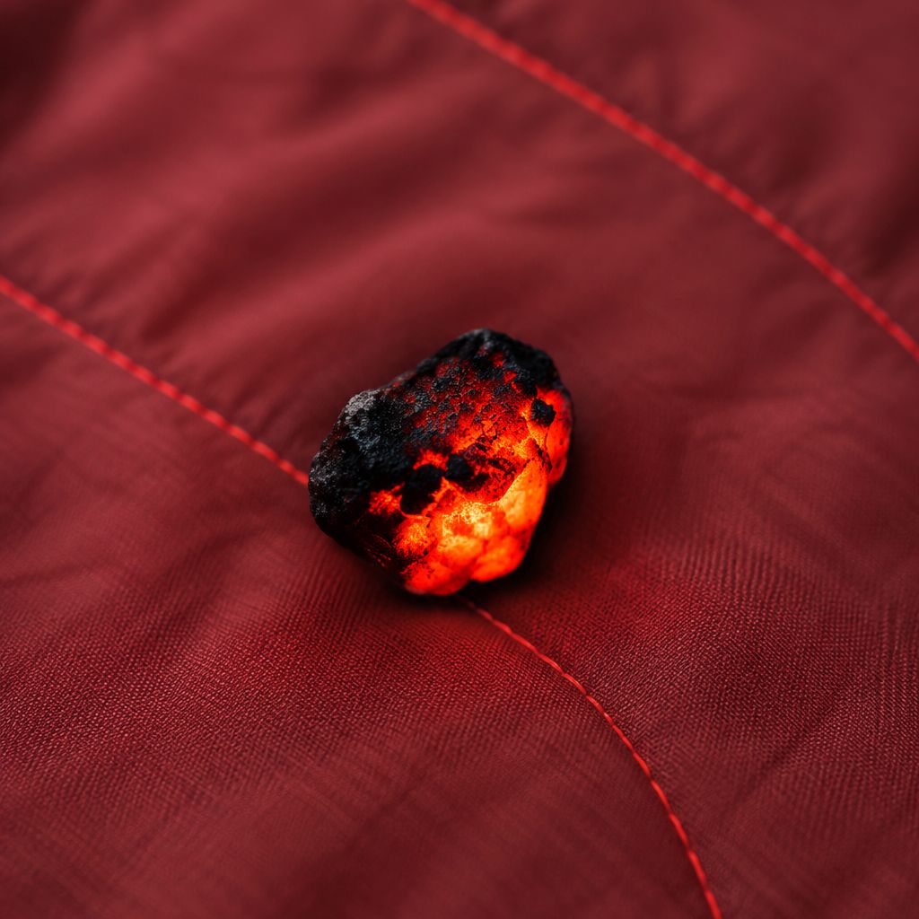 Campfire Puffy Blanket - Cherry Charcoal - Image 5