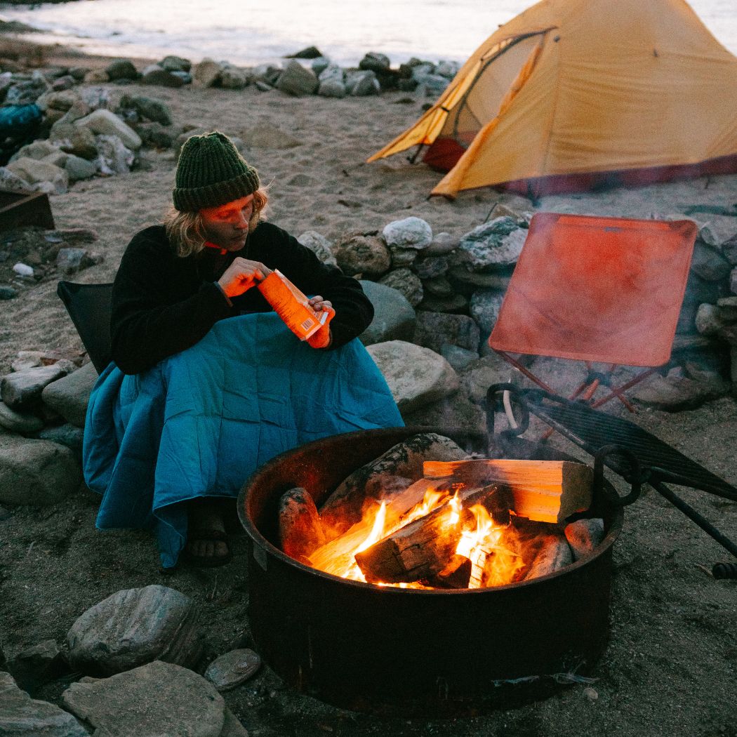 Campfire Puffy Blanket - Sage Navy - Image 7