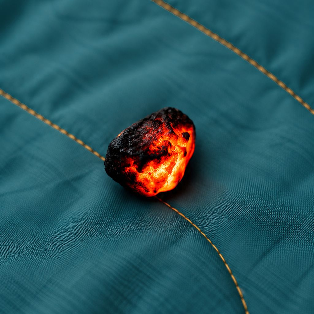 Campfire Puffy Blanket - Sage Navy - Image 5