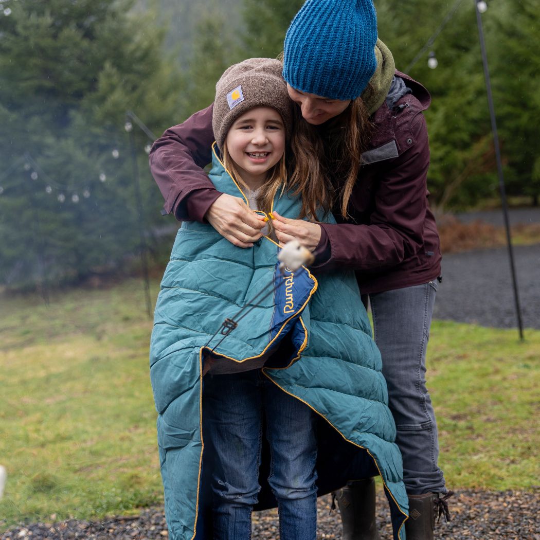 Campfire Puffy Blanket - Sage Navy - Image 17