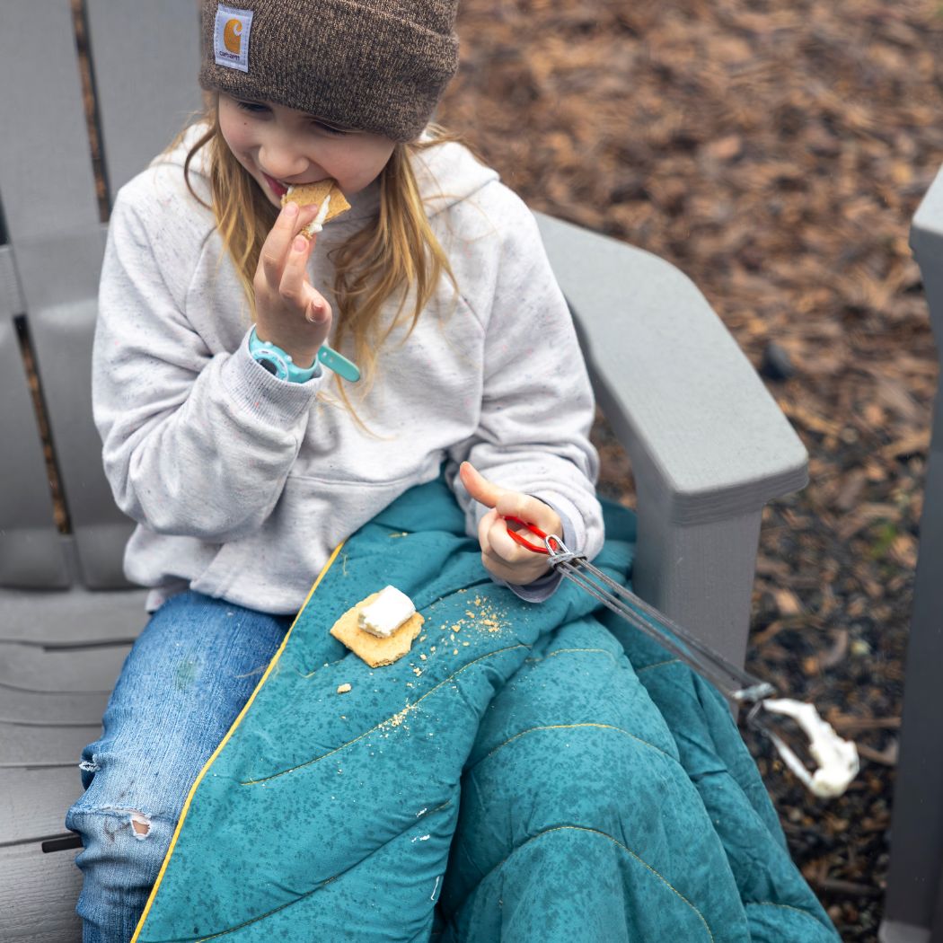 Campfire Puffy Blanket - Sage Navy - Image 16