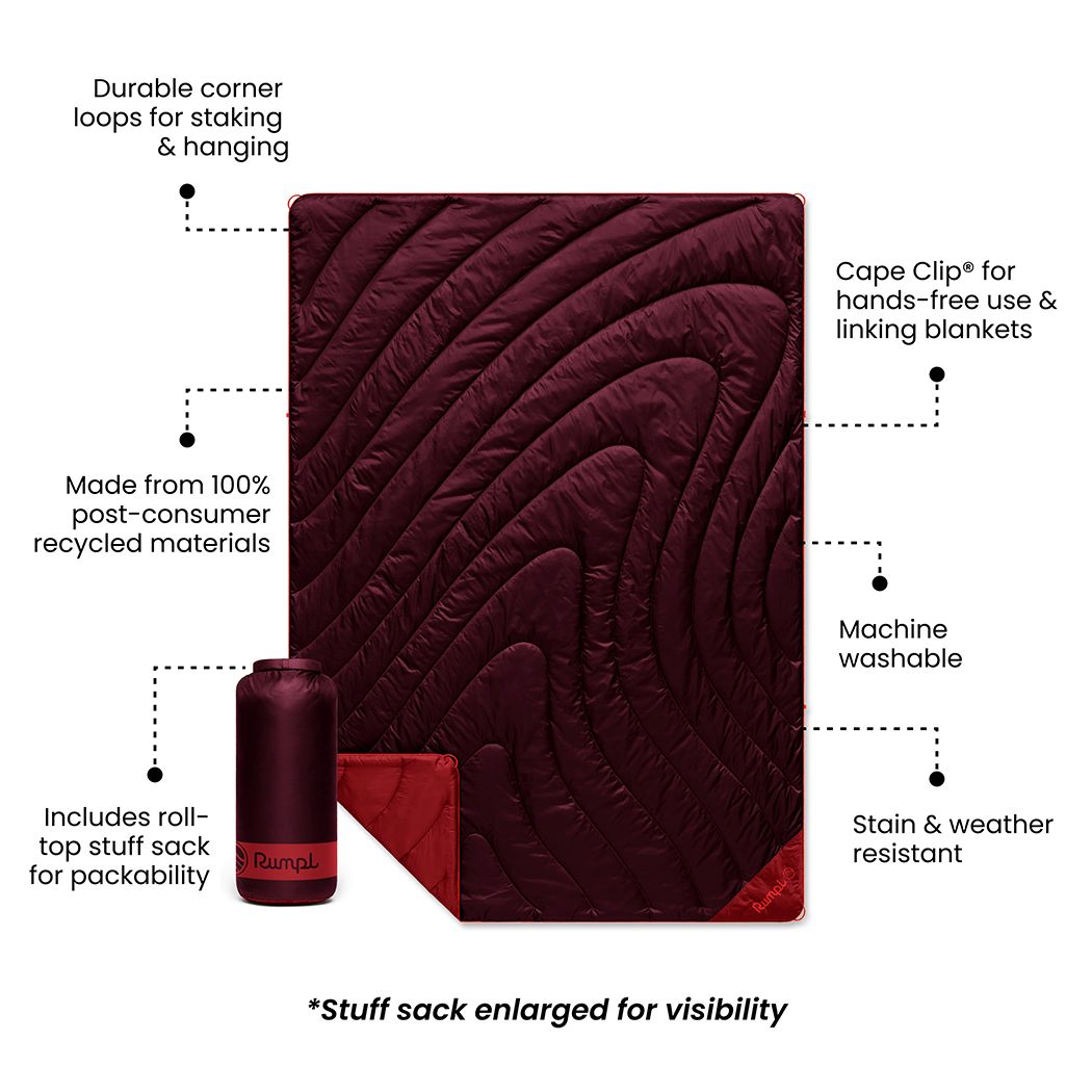 Original Puffy Blanket - Fig Cherry - Image 3