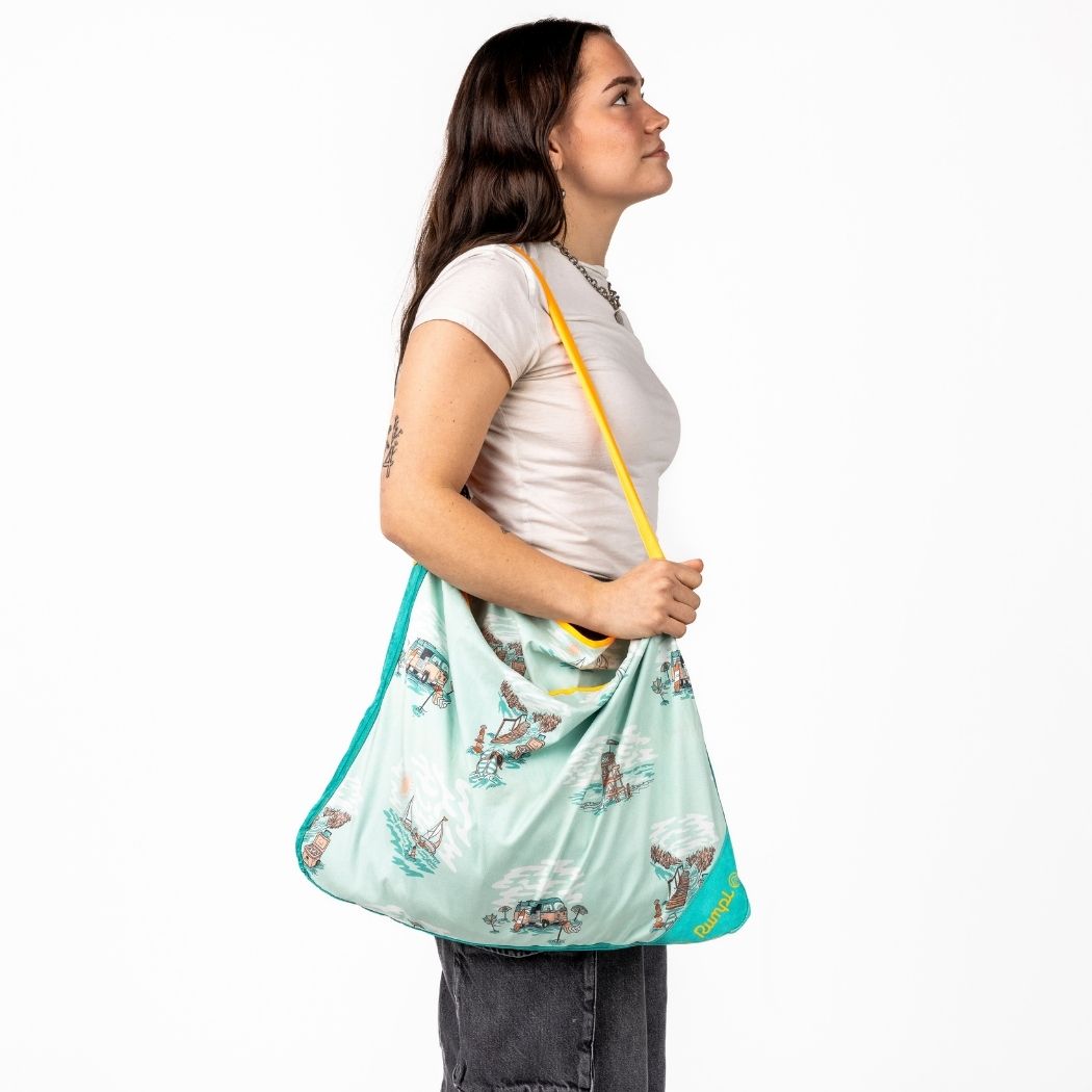 Tech Towel Tote - Aqua Outer Banks - Image 13