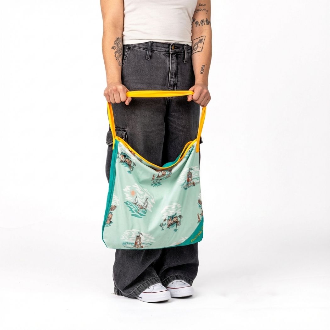 Tech Towel Tote - Aqua Outer Banks - Image 4