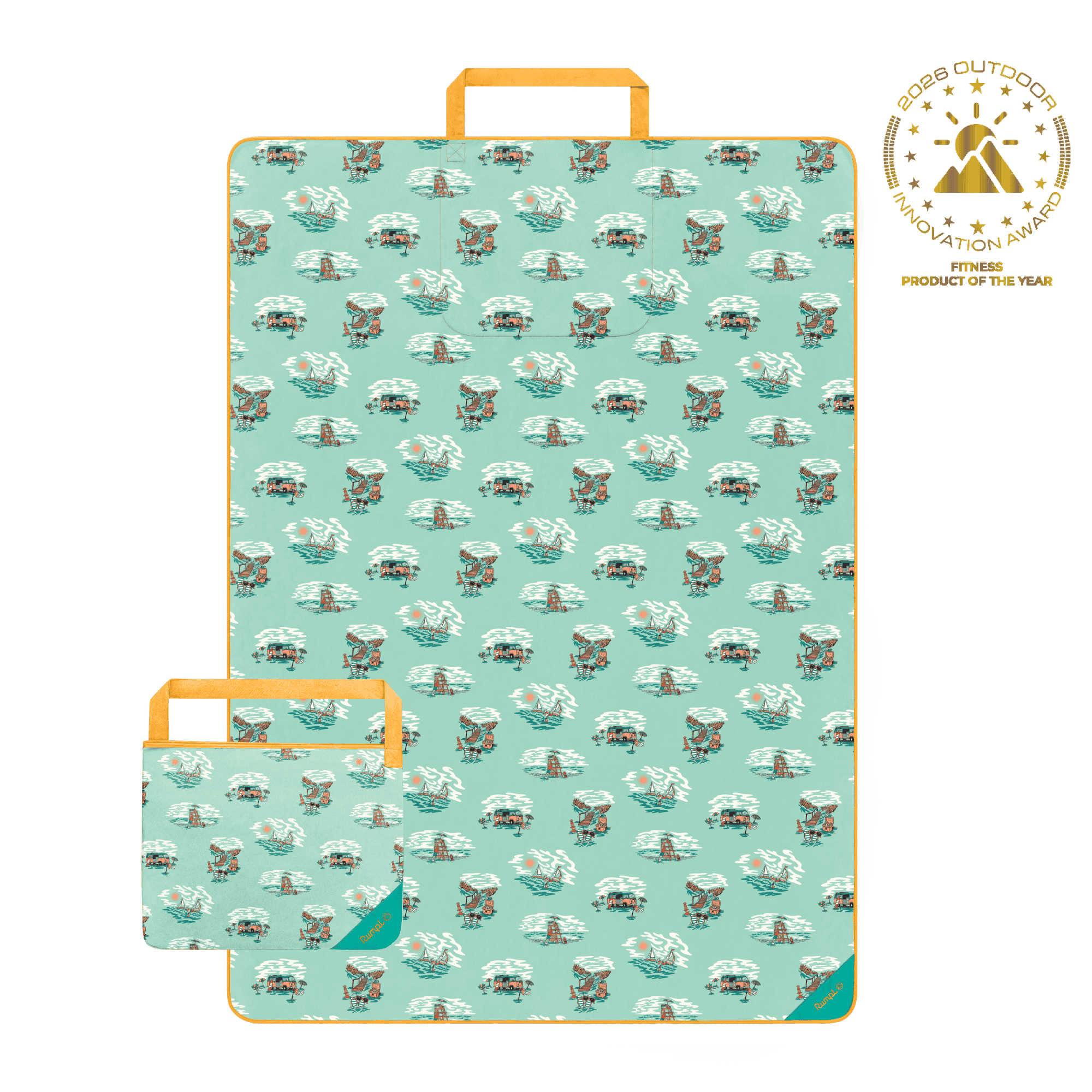 Tech Towel Tote - Aqua Outer Banks - Image 11
